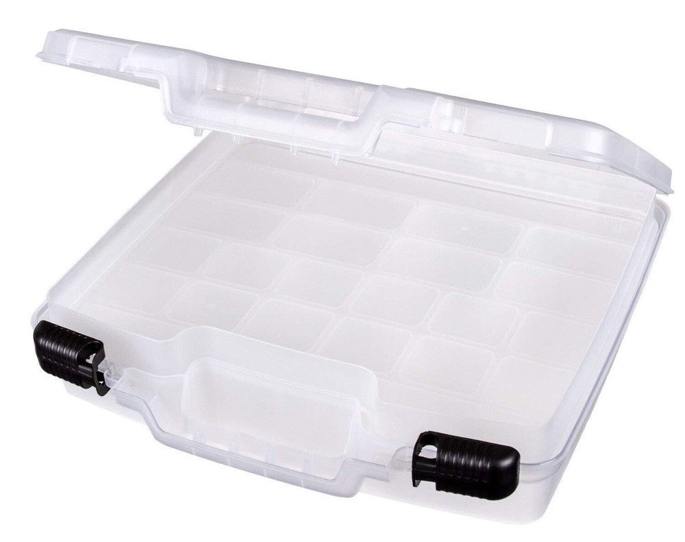 Quick View Deep Base Carrying Case-15x3.25x14.375 Translucent