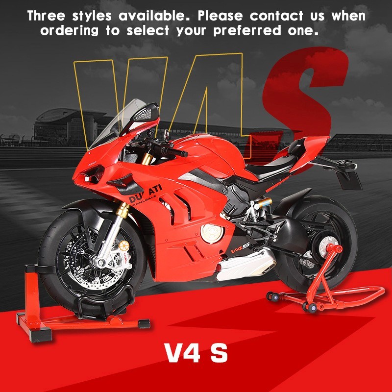Ducati 1:6 Die-Cast Motorcycle Model, Multi-Function, Premium Gift for Him