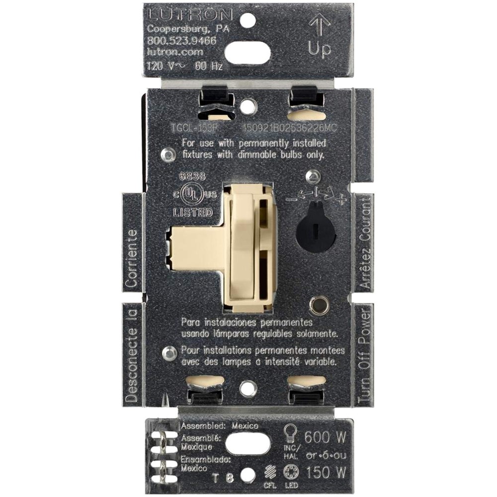 Toggle Dimmer Switch for Dimmable LED, Halogen, Incandescent