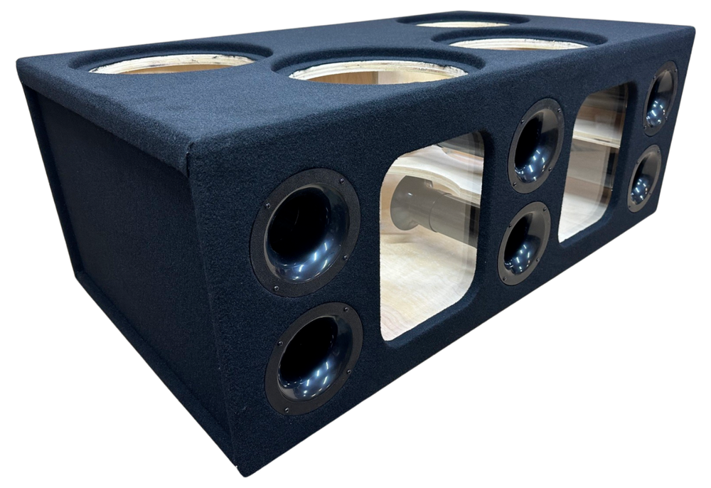 Custom Ported Sub Enclosure Subwoofer Box for 4 12" Subs - 32 Hz ~ 8 CF Net