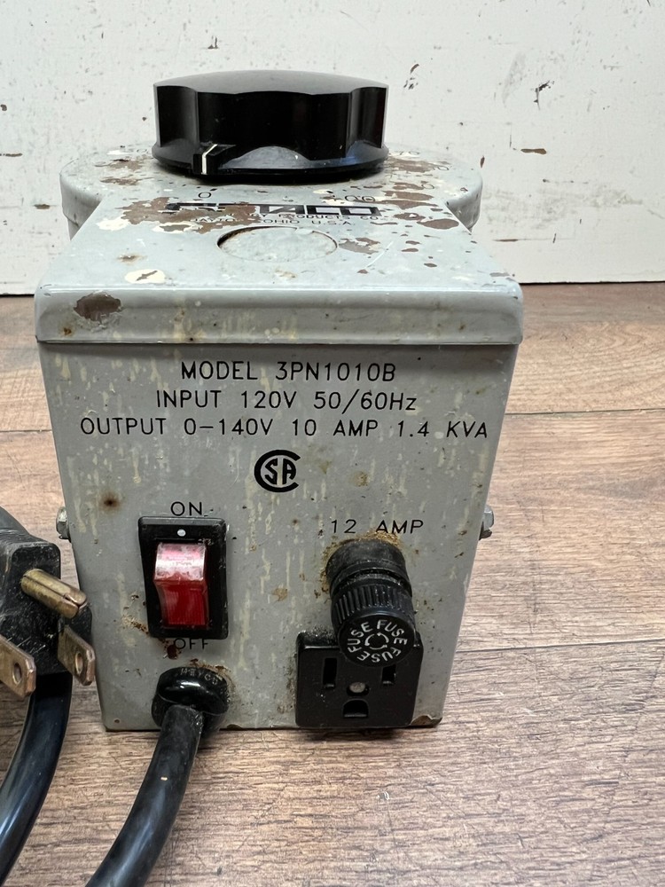Staco Energy Variable Transformer Variac Model 3PN1010B