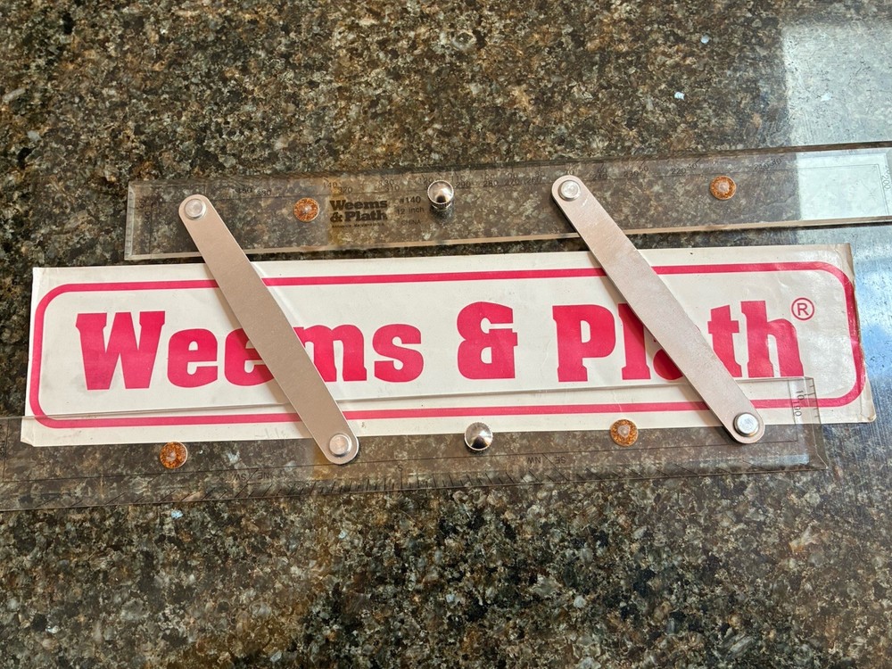 Weems & Plath 140 12" Aluminum Arm Parallel Rule