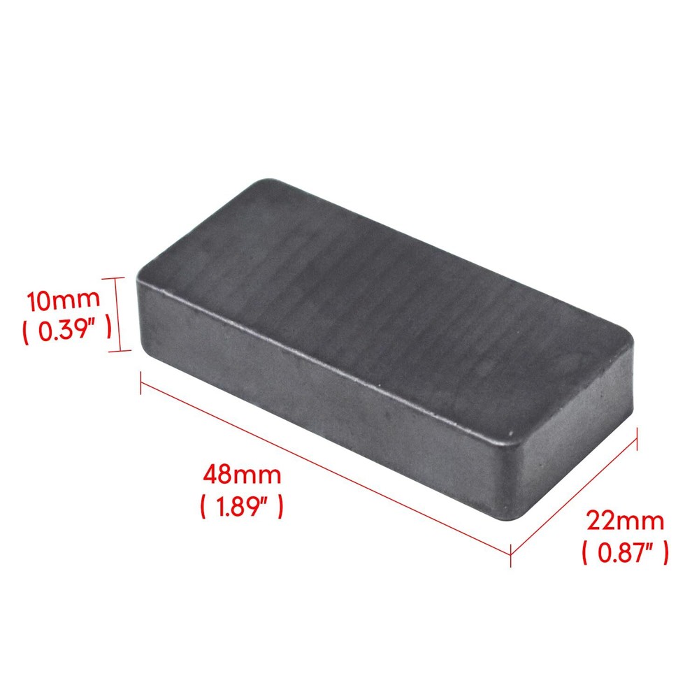 12 Pack Square Ferrite Magnets Ceramic Block Magnets for DIY Projects