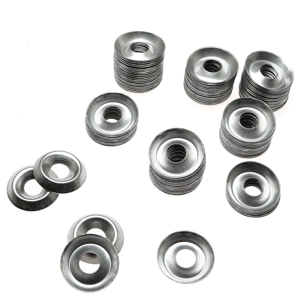 295pc/set 304 Stainless Steel Countersunk Solid Cup Washer Finishing Washers
