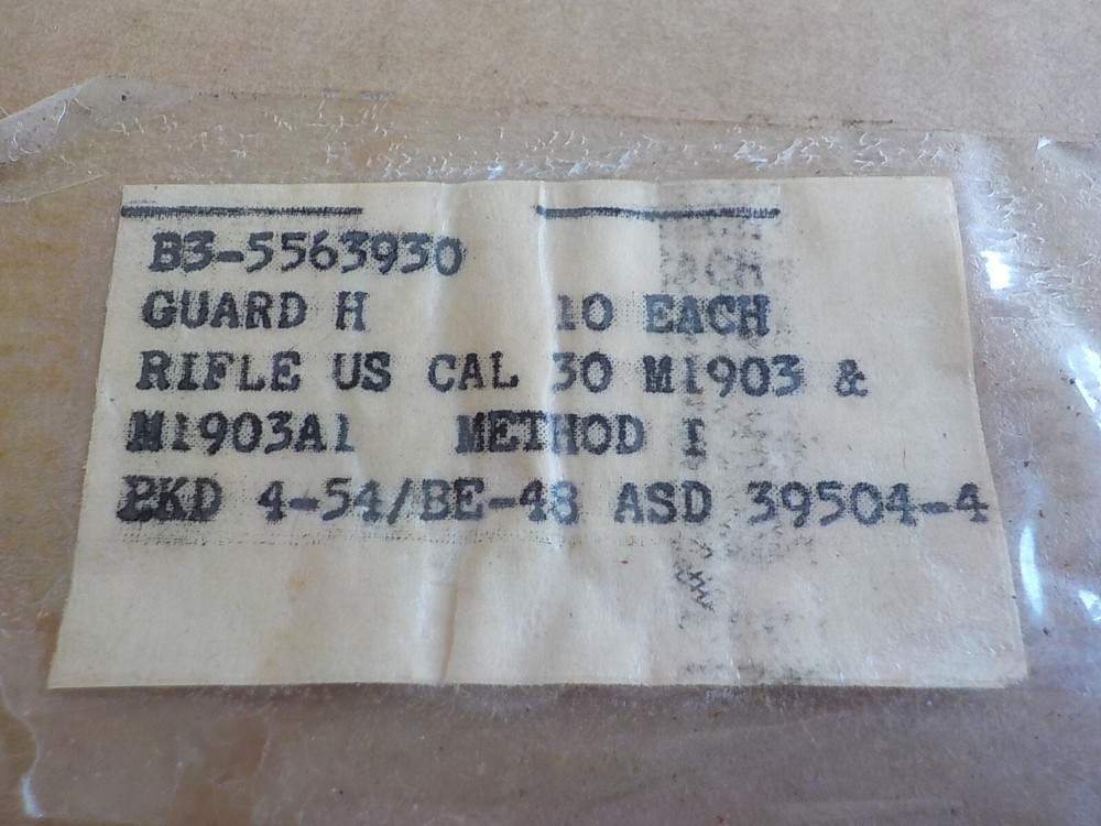 Springfield 1903 A1 Hand Guard With Clips NOS