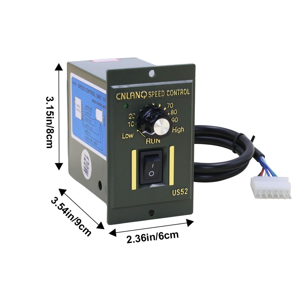 110V AC 120W Electric Motor Speed Controller Reversible Switch Regulator Switch