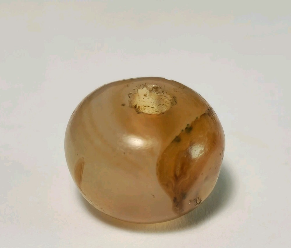 17.3mm ANCIENT RARE SASSANIAN AGATE SEAL BEAD