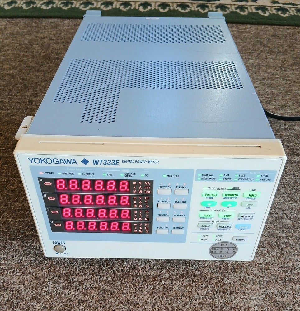 - Tested - YOKOGAWA WT333E Digital Power Meter