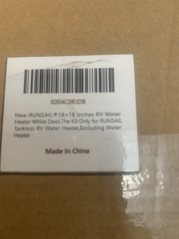 RUNSAIL® RV Tankless Water Heater Door,18 x 18 Inches White Door Kit