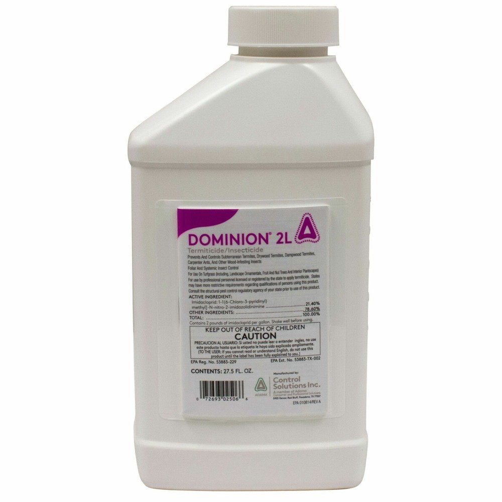 3 Bottles DOMINION 2L Termiticide Insecticide Termite Pest Control Non Repellent