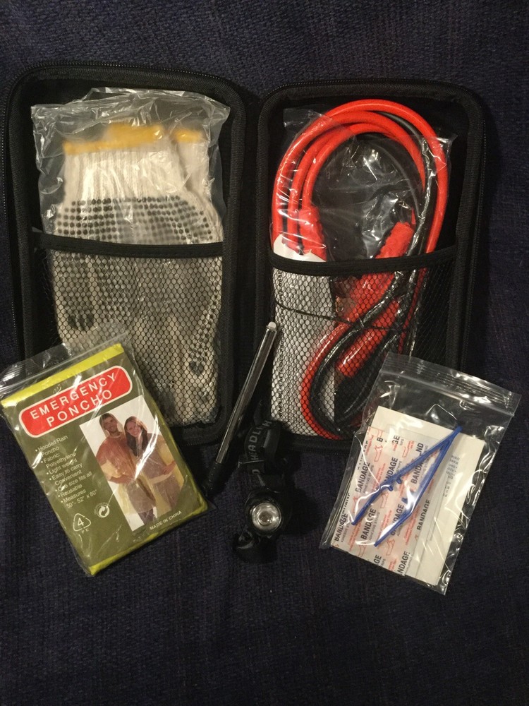 Grease Monkey Auto Emergency Kit 6 Breakdown Tools In Case Brand New In Box