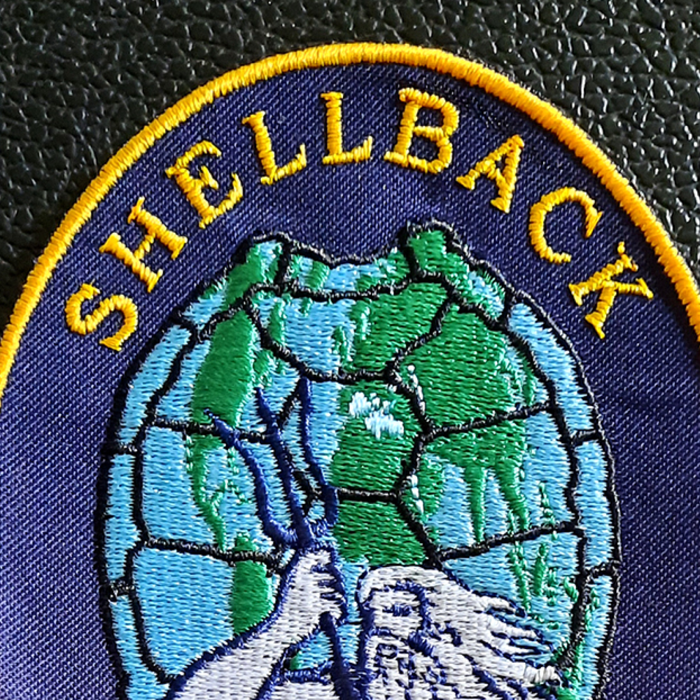 SHELLBACK PATCH and 2 stickers Crossing the equator