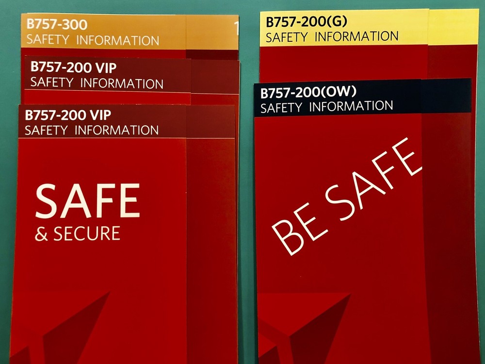 22 DELTA AIRLINES SAFETY CARD SET-- MINT CONDITION!!!