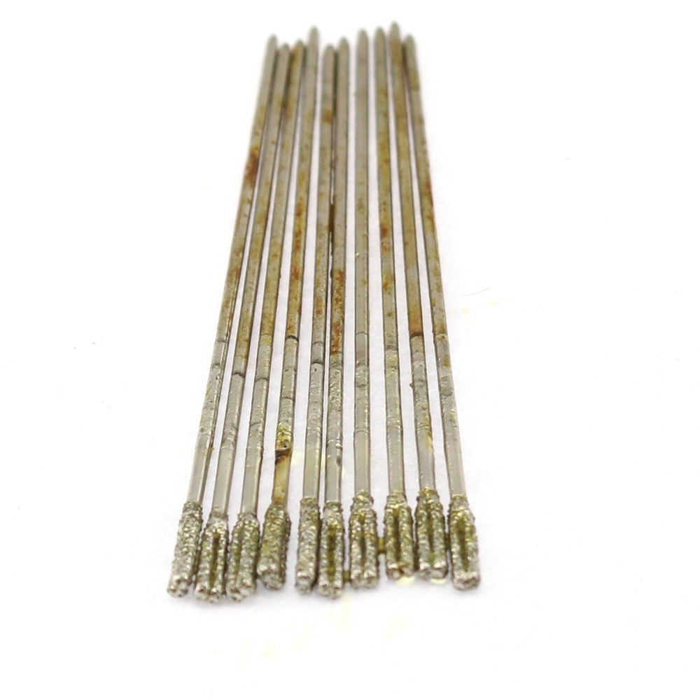 20Pcs 2mm Diamond Lapidary Drill Bits Hole Solid Bits Jewelry Tools for Stone