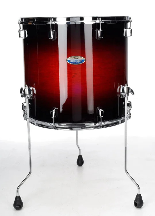 Pearl Decade Maple Floor Tom - 16 x 18 inch - Gloss Deep Red Burst
