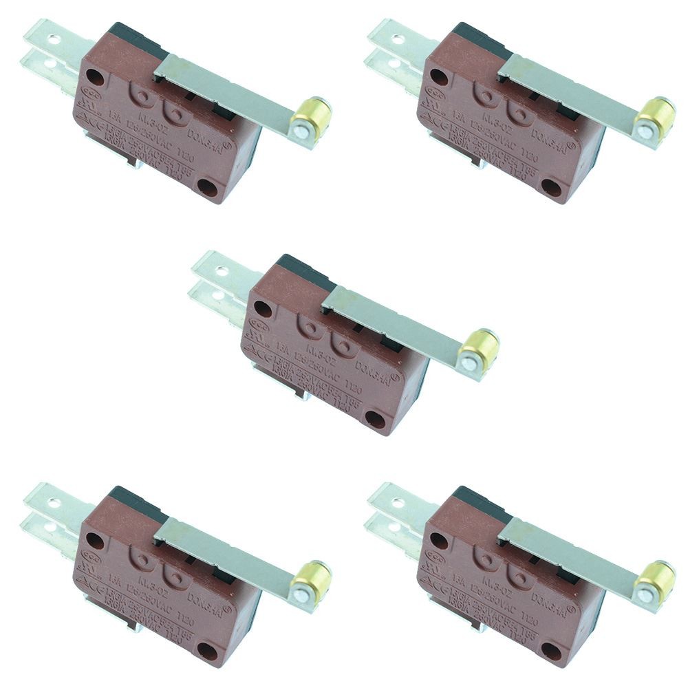 5 x 25mm Roller Lever V3 Microswitch SPDT 16A 250VAC Micro Switch