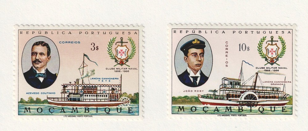 Mozambique colonial Ships set 1972 MLH MO