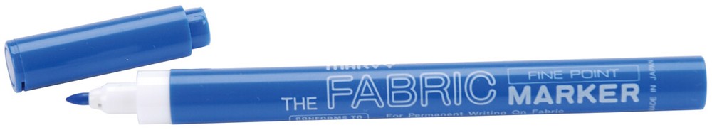 Permanent Fine Point Fabric Marker Blue