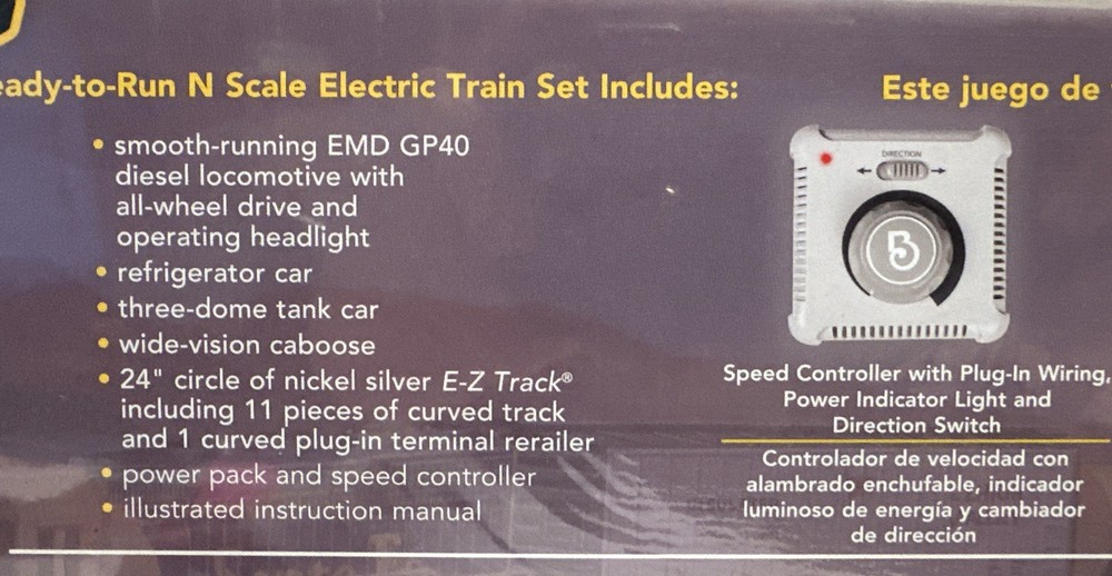 Bachmann N Scale Thunder Valley Santa Fe Train Set #24013