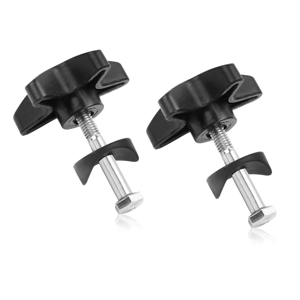 Tinoaly 2 Sets Rollator Walker Replacement Knobs, Comfortable Black