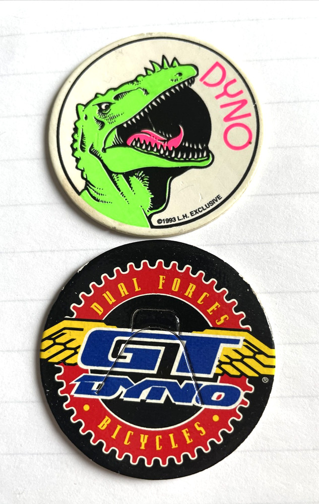 Vintage Pogs Dyno BMX Nostalgia 90s Retro Games