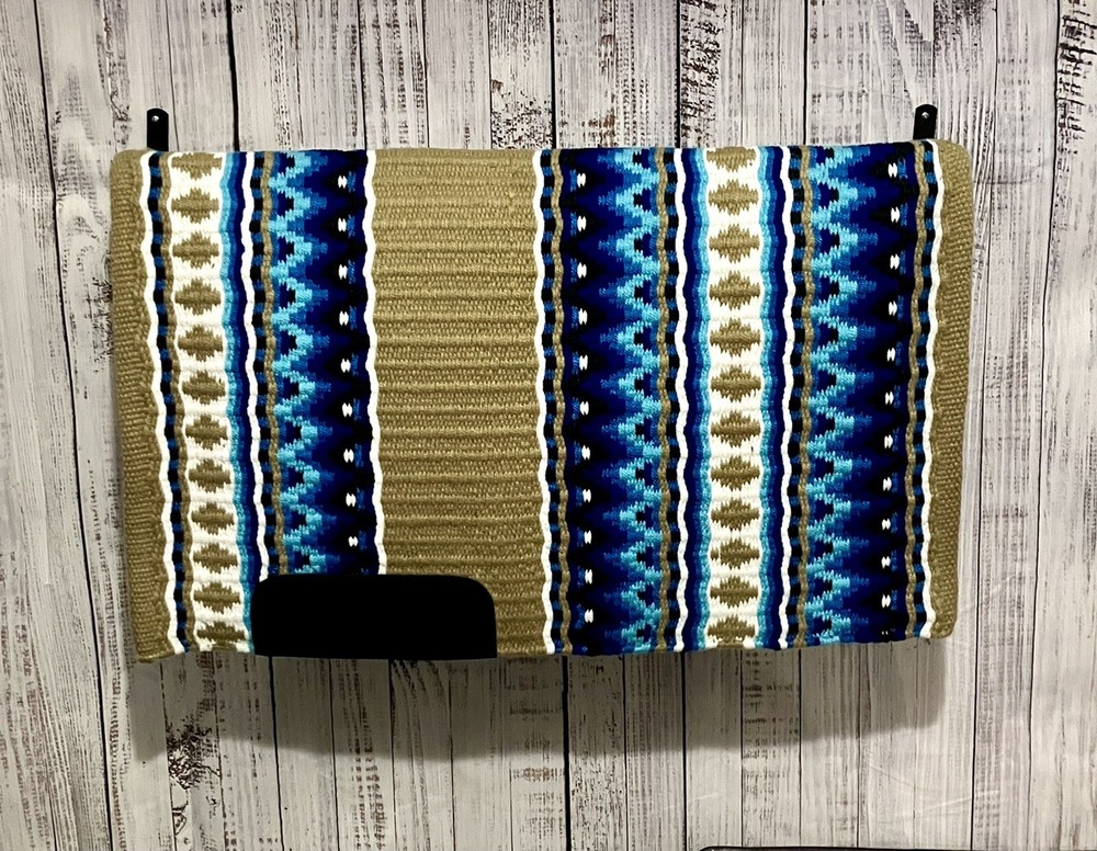 Tan & Royal Blue Western Show Pad