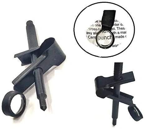 Optical Center Hardened Punch, 4" Length, 3 x Magnification Engineering Machine