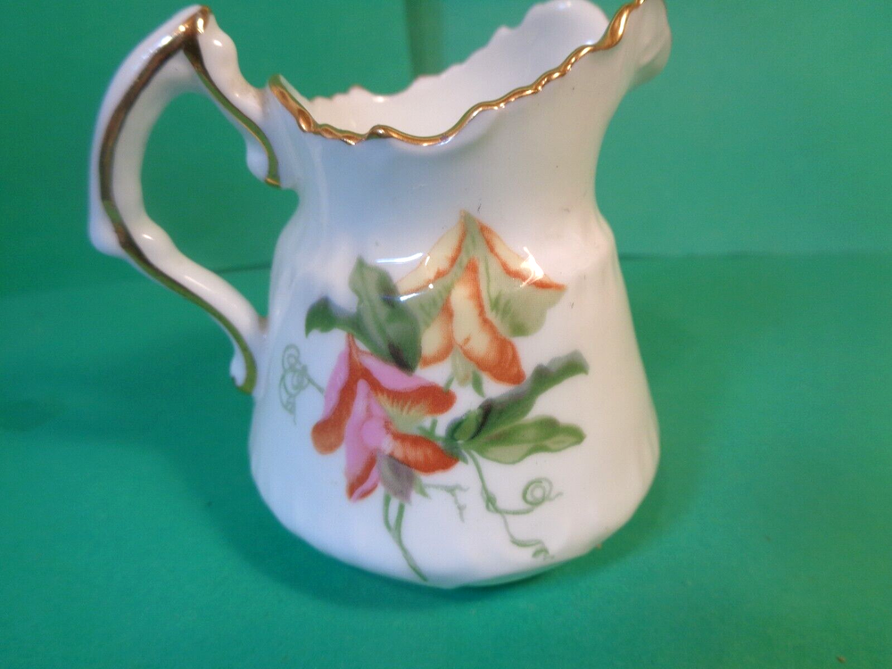 Mini Sugar Bowl & Creamer, Floral Pattern, Hammersley & Co, England (Used/EUC)