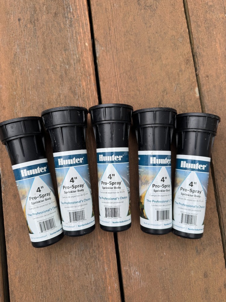 5-pack Hunter Pro-Spray 4 in. Pop-Up Sprinkler & 8A PRO Adjustable Spray Nozzle