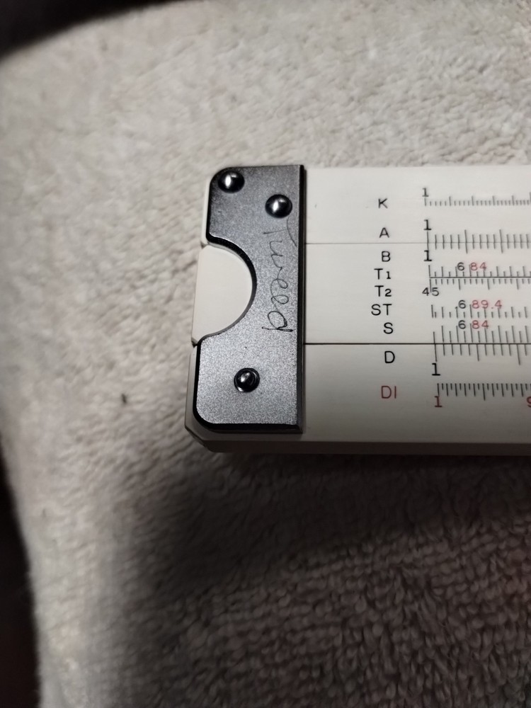 Lutz No. 252 Slide Rule With Original Leather Case