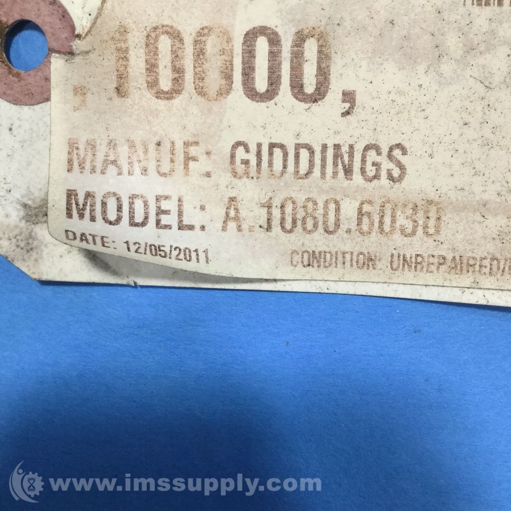 Giddings & Lewis A.1080.6030 Mechanical Component USIP