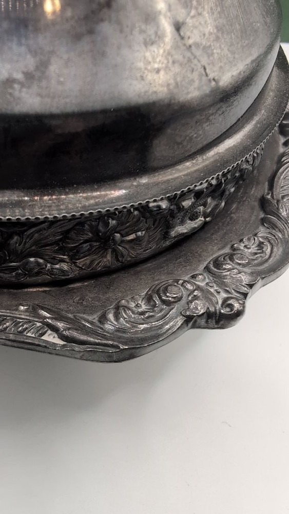 Vintage Poole Silverplate Covered Dish