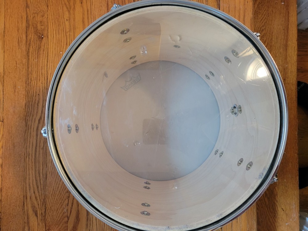 🔥🔥16” Floor Tom & 14" Mount Tom Maroon Check 📸 🔥🔥