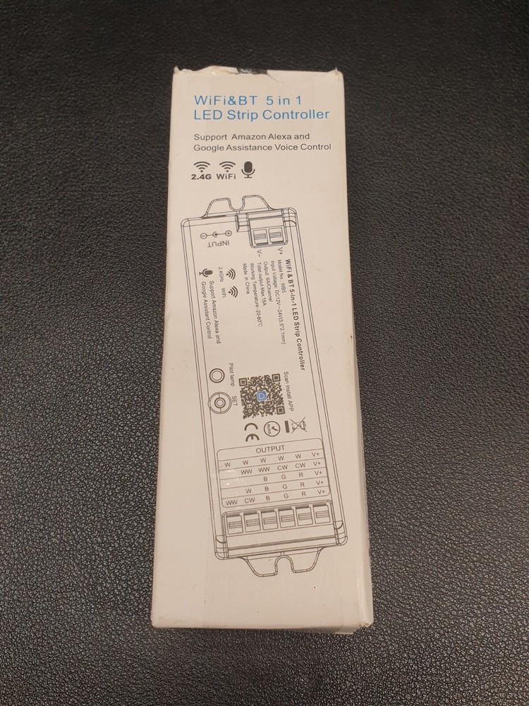 TUYA WiFi & BT 5 In 1 LED Strip Controller Model WB5 Support Alexa & Google