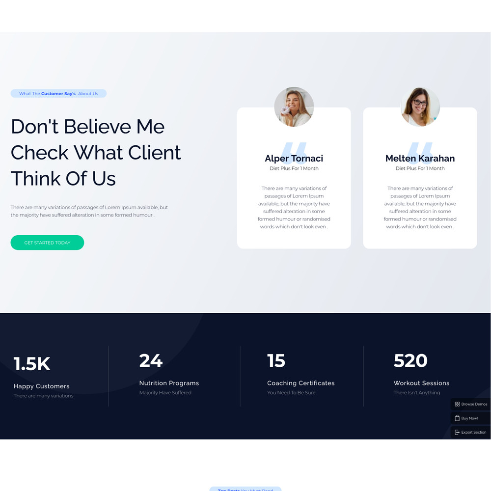 Diet Coach Website Design with Free VPS Web Hosting and Installation