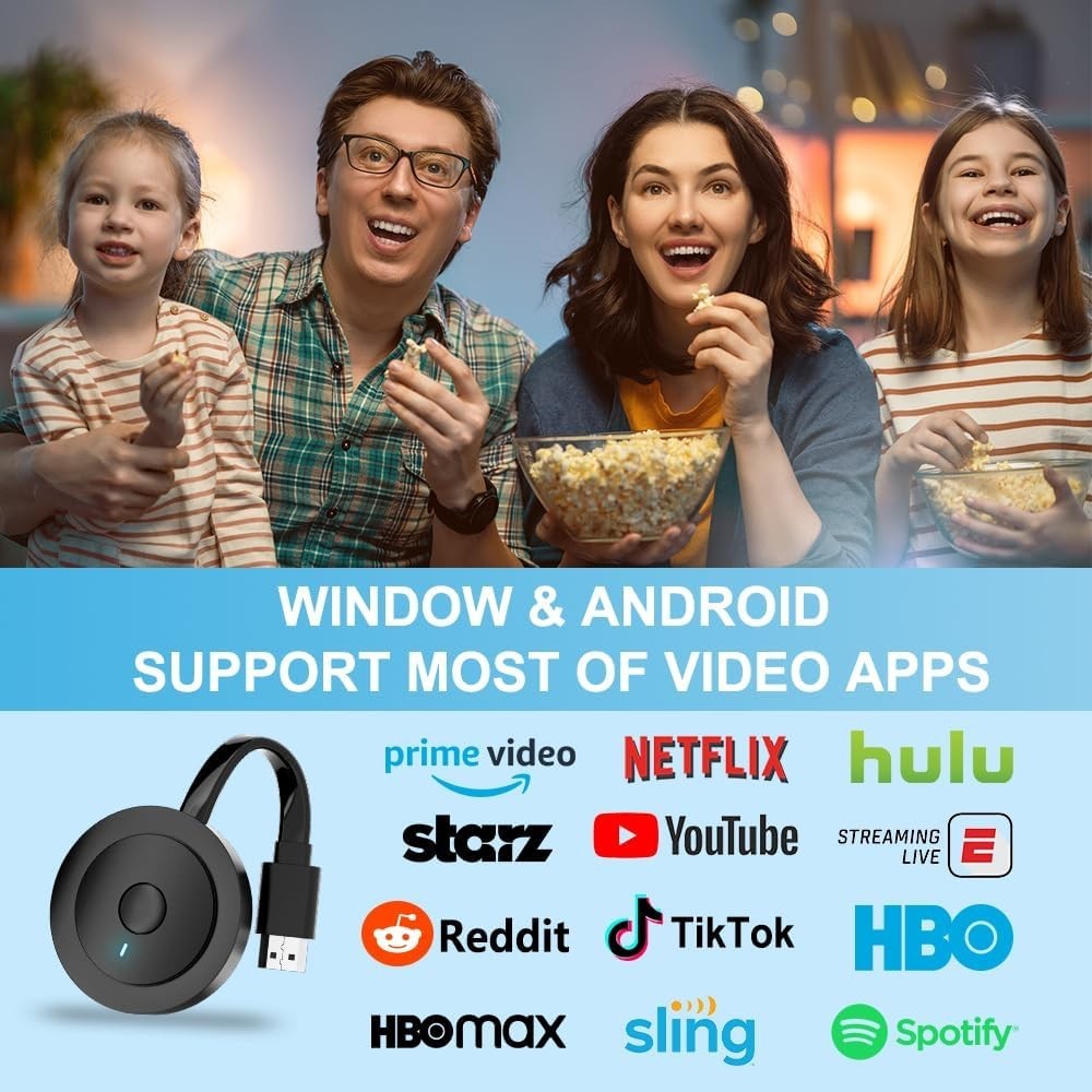 4K Wireless HDMI Adapter for iPhone Android TV