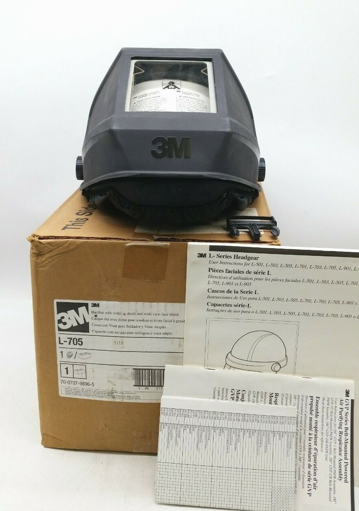3M L-705 Hardhat and Face Shield (No Filter)