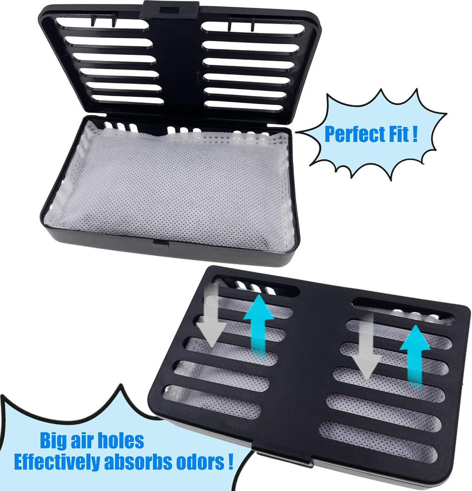 Trash Can Deodorizer Kit Stick-On Activated Carbon Odor Eliminator for Large Tra