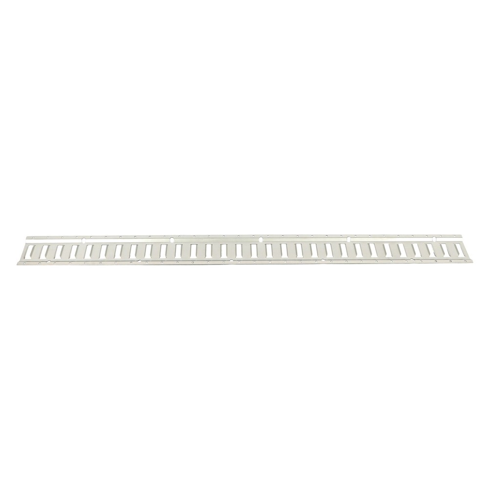 E Track Tie Down Rail Kit Silver Galvanized Carbon Steel Replacement Durable 4pc