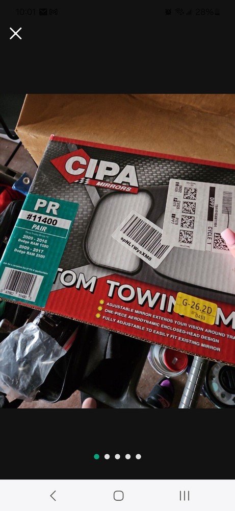 CIPA 11400 Ram Towing Mirrors 2009-2016 Ram 1500/2500