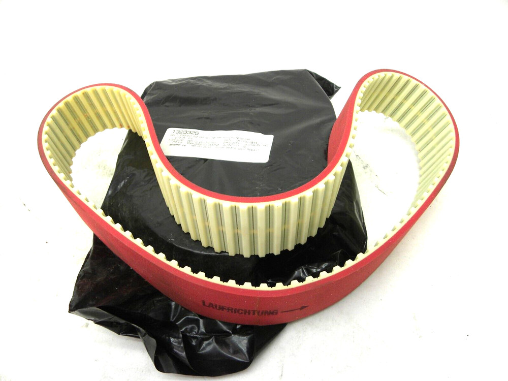 50mm x 10mm Pitch x 1070mm  Red Rubber Coated Feeder Timing Belt / Conveyor belt