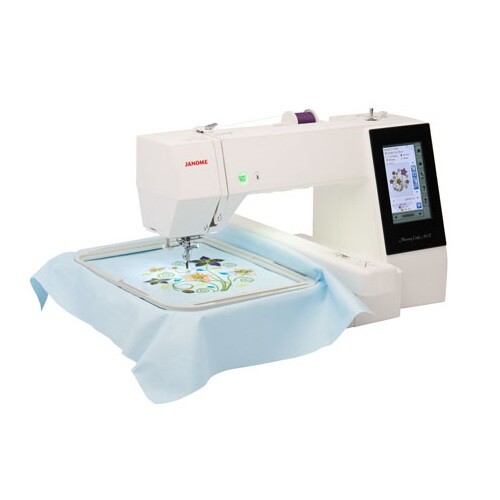 Janome Memory Craft 500E MC500E Embroidery Machine with Bonus Bundle