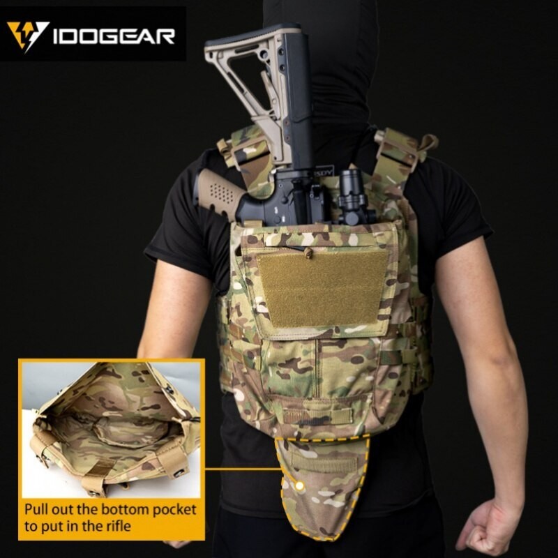 Tactical Zip-on Panel Pouch JPC2.0 CPC AVS Vest Rear Panel Backpack