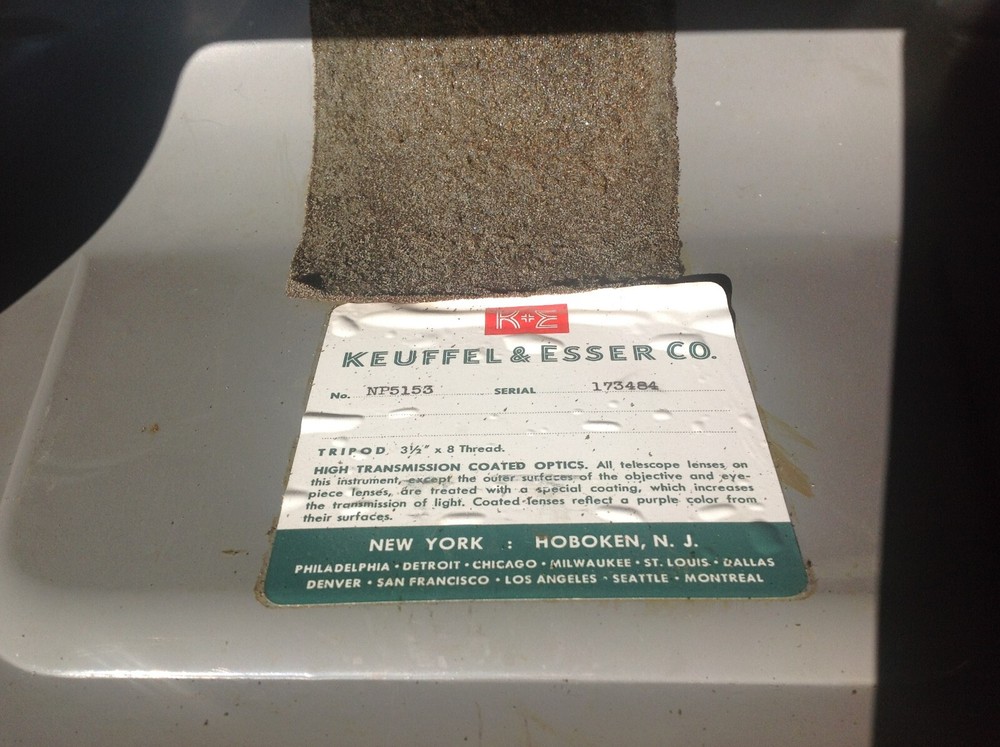 Transit Keuffel & Esser Survey Sight ENGINEER LEVEL Level K&E w/ Case Vtg Build