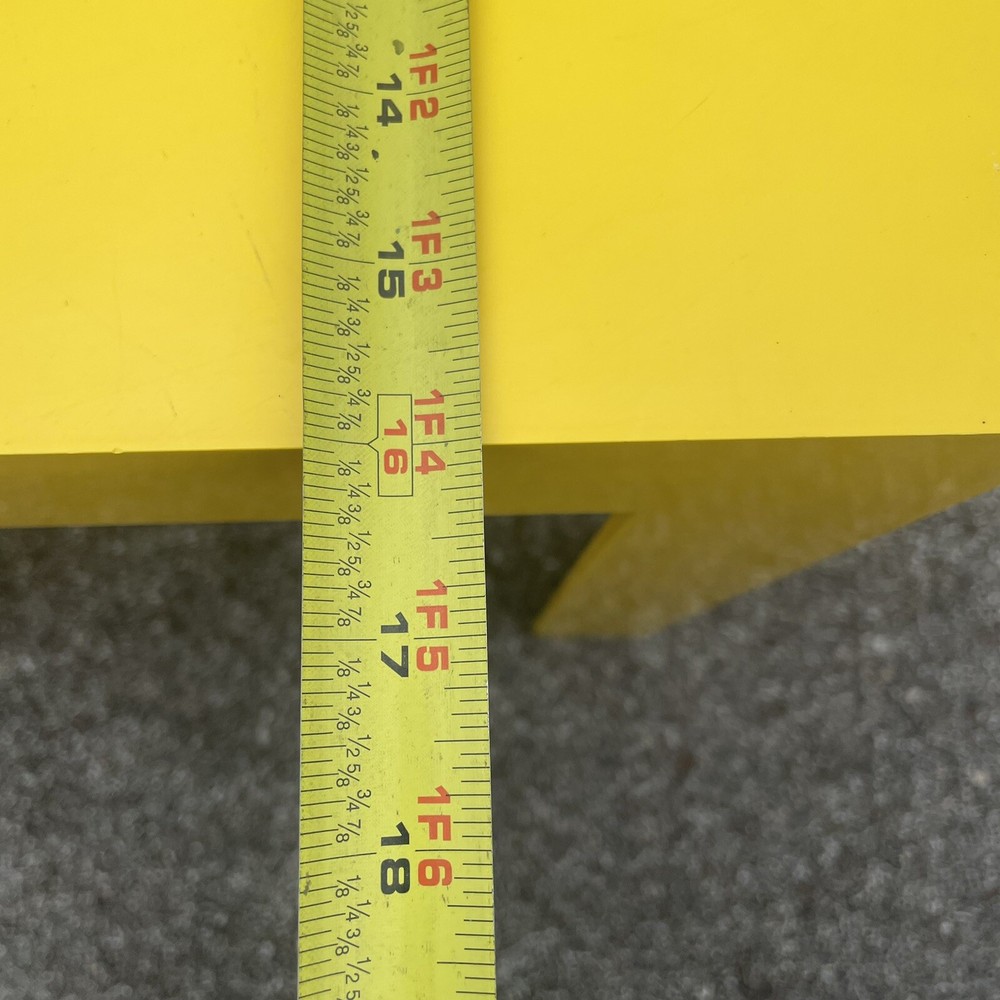Individually Priced SYROCO Table Yellow Plastic Cube Space Age Kartell Era