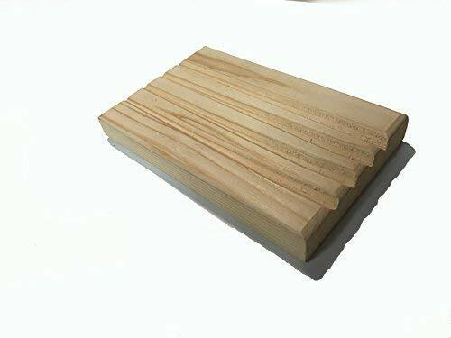 Two Ribbed Cedar Soap Savers