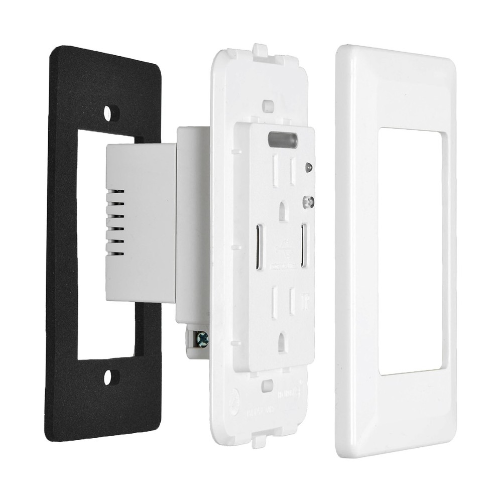 15 x USB Outlet with Night Light,with Power-Saving Auto Nightlight Sensor & Wall