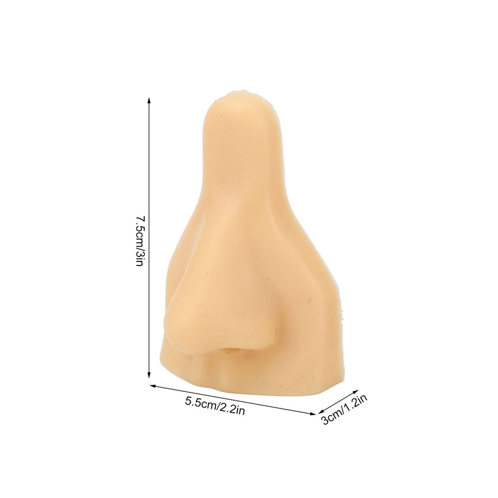 2pcs Soft Silicone Nose Model High Simulation For Practicing Suture
