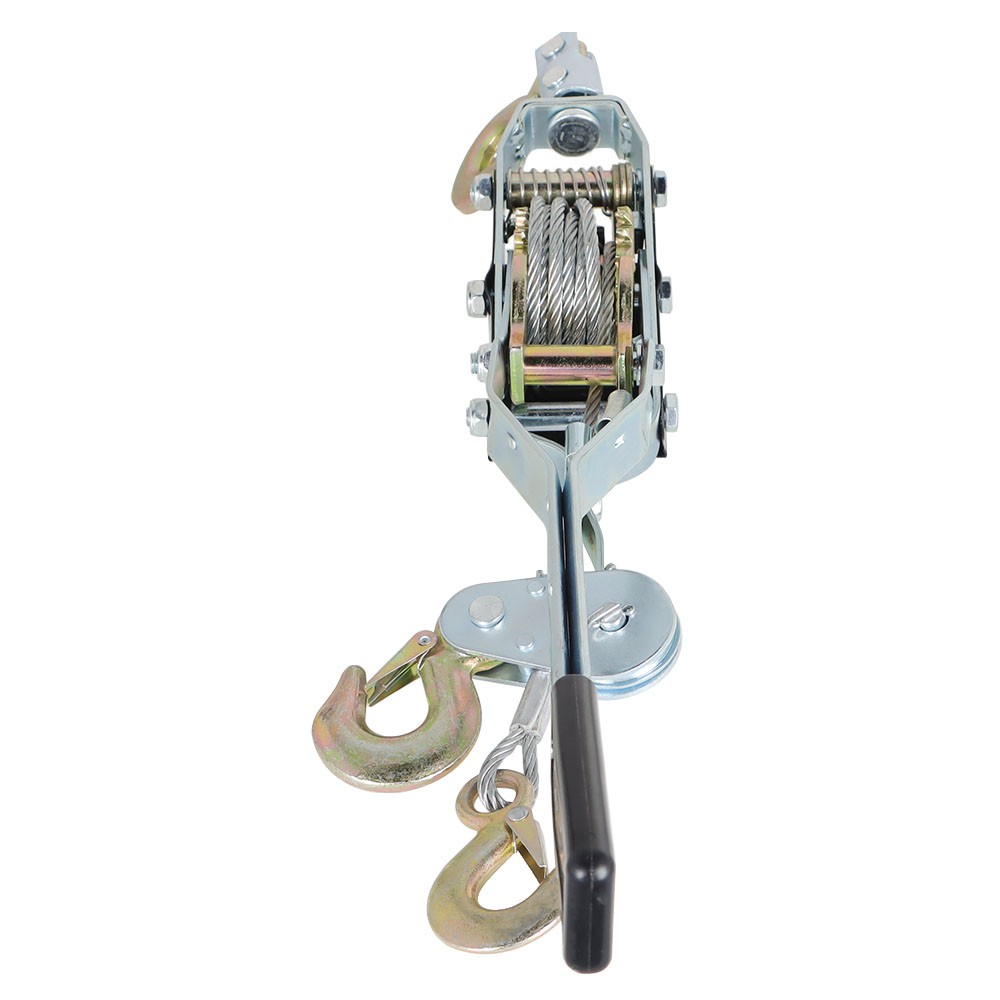 4 Ton Dual Gear Power Puller Cable Heavy Duty 3 Hooks Hand Power Cable Puller