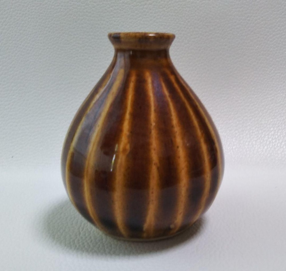 Kokuji ware single flower vase